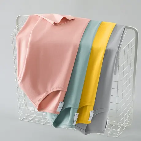 莫代尔长袖t恤男秋季小衫潮流内搭打底衫纯色圆领秋衣服修身体恤图片