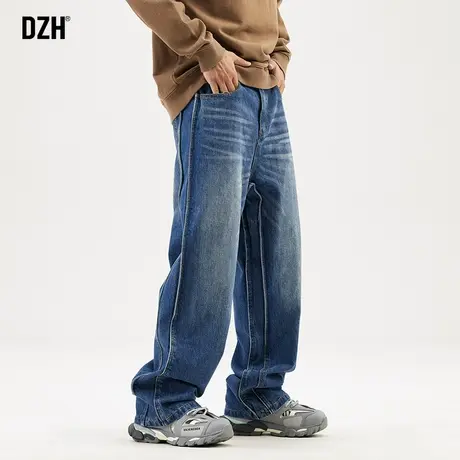 美式牛仔裤2024新款男设计感裤子男款秋季休闲裤2024新款潮牌男裤商品大图