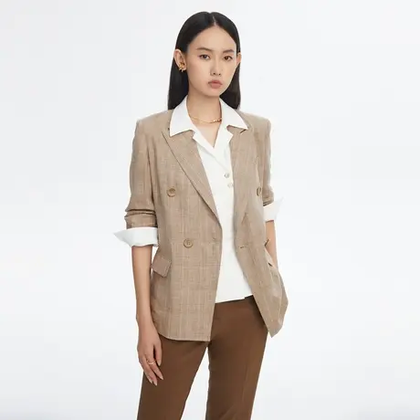 LANCY/悦朗姿女士春季新款高级感收腰西服职业套装商场同款图片