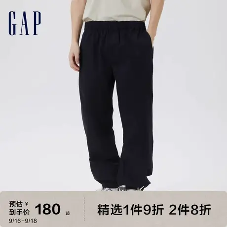 Gap男装工装风宽松基础款休闲裤秋季新款606620潮流束脚裤图片