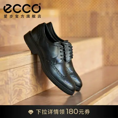 ECCO爱步正装皮鞋 雕花布洛克皮鞋男真皮德比鞋 LISBON里斯622164图片