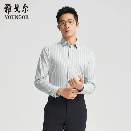 【商场同款】雅戈尔男士长袖衬衫春季新款官方商务休闲长袖衬衫男图片
