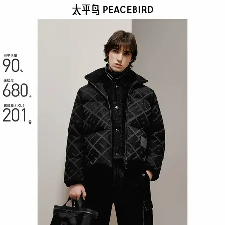 【商场同款】Juan Salazar联名太平鸟男装羽绒服冬季潮B1ACE4C02商品大图