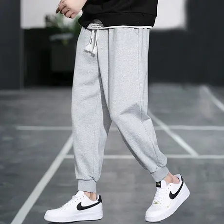 裤子男生夏季薄款潮流宽松春秋季直筒百搭休闲裤新款少年运动长裤商品大图