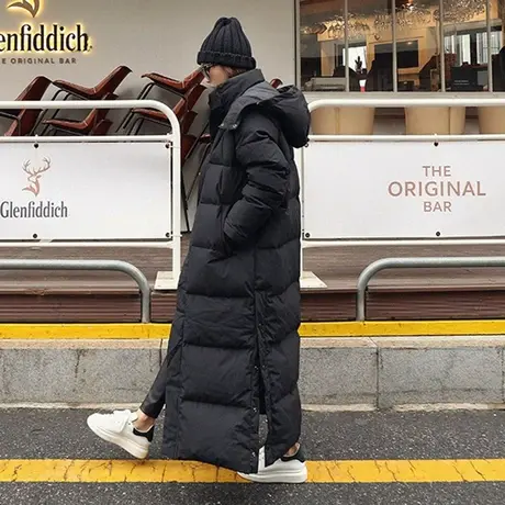 冬装连帽棉衣韩版宽松加厚长到脚踝加长过膝长款羽绒棉服女棉服潮商品大图