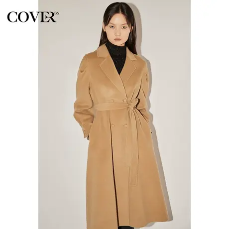 COVER冬季100%绵羊毛毛呢大衣商品大图