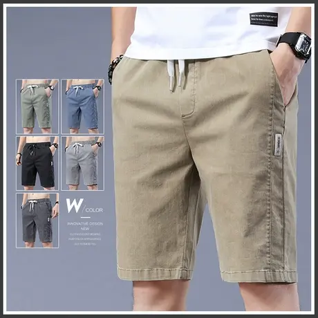 2023年新款潮牌夏季薄款男士短裤半截休闲运动中裤五分男裤子外穿商品大图