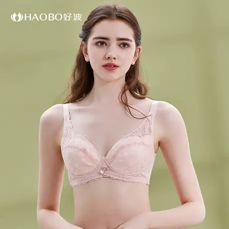 大胸显小薄款内衣聚拢收副乳胸罩上托软钢圈透气收副乳大胸文胸商品大图