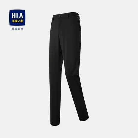 HLA/海澜之家六维弹力休闲裤2024春夏新款简约纯色高腰裤子男图片