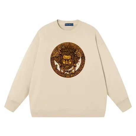 秀洛恶搞设计师品牌美杜莎衣服打底衫纯棉春季新款休闲卫衣服男女商品大图