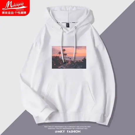 连帽卫衣男2021年新款宽松百搭帅气港风潮流ins上衣服春秋款外套图片