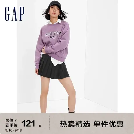 Gap女装2023秋季新款学院风弹力百褶裙427505复古半身裙图片