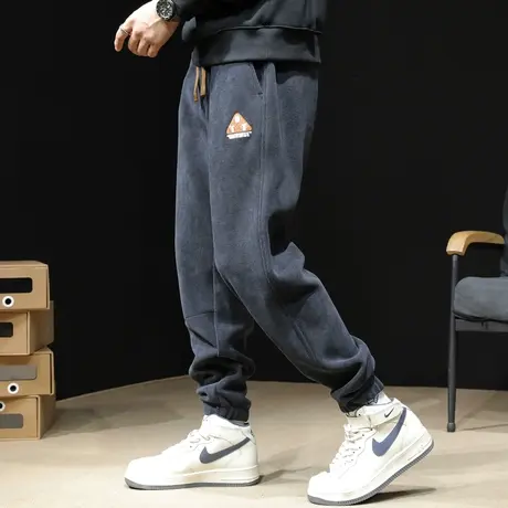 运动裤子男春秋款宽松束脚大码灰色休闲裤男春季2024新款男士卫裤图片