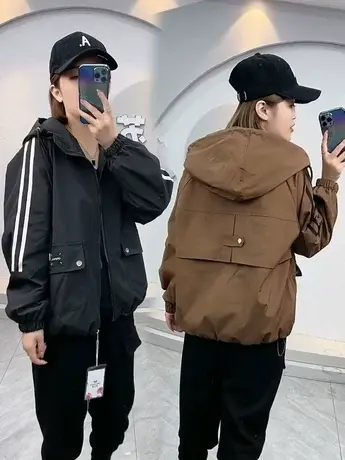 短款外套女春秋季2023年新款今年潮款小个子时尚百搭流行chic风衣商品大图