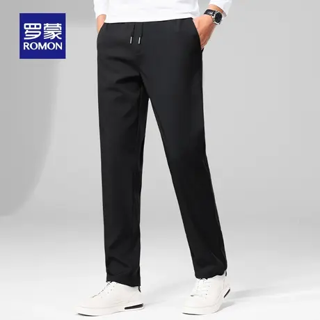 罗蒙休闲裤男士秋冬季新款直筒保暖防寒弹力百搭长裤子图片