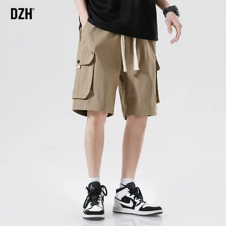 男士卡其色工装短裤男夏季薄款大裤衩运动休闲宽松裤子半截裤中裤商品大图