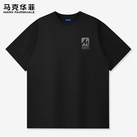 【重磅纯棉】马克华菲美式短袖T恤男女款时尚休闲宽松百搭五分袖X图片
