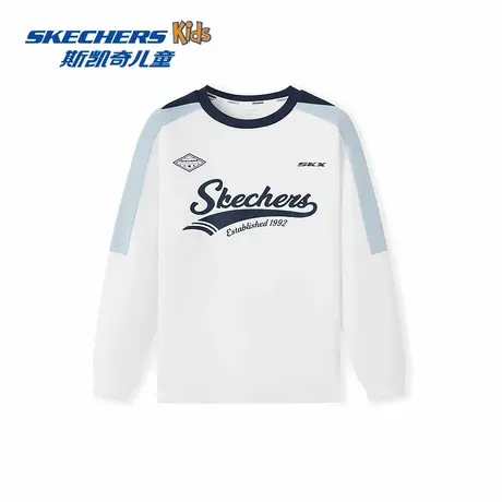Skechers斯凯奇2025年夏季儿童舒适长袖T恤衫商品大图