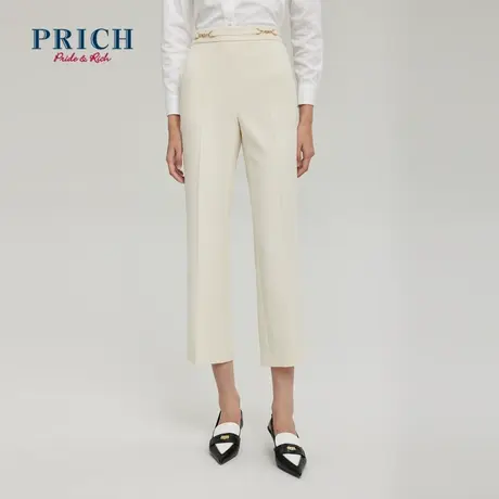 【商场同款】PRICH23春秋新款修身显瘦简约休闲版型长裤西裤女商品大图