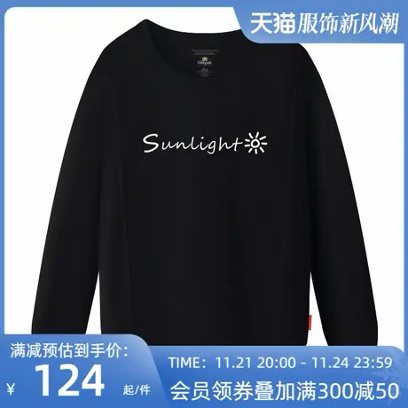 Ohlyah品牌2023新款加厚加绒卫衣女秋冬长袖宽松圆领字母学生上衣图片