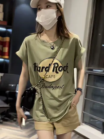 露背小心机甜飒风别致上衣短袖夏无袖印花白色设计感t恤女ins潮款图片