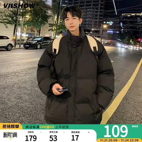 VIISHOW冬季宽松潮牌加厚衣服美式棉服男男生痞帅棉衣保暖面包服图片