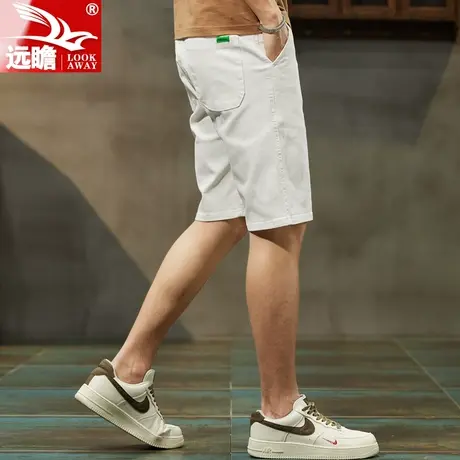 牛仔短裤男夏季薄款五分裤子男款2023新款潮牌宽松男士休闲中裤子商品大图