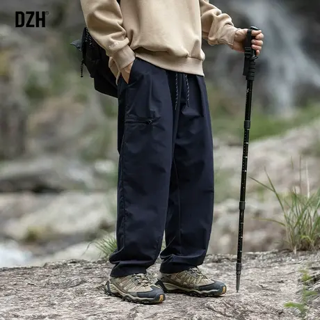 男士户外登山冲锋裤男春秋季2024新款机能工装裤宽松运动裤长裤子商品大图