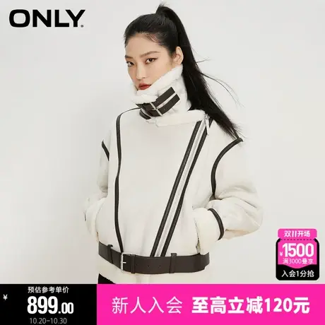 ONLY冬季时尚百搭保暖翻领短款夹克外套女|1224PU004图片