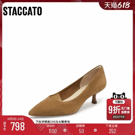 [定制小码33/大码41胖瘦脚]思加图2025Melody高跟女鞋EGK10AQ5A商品大图