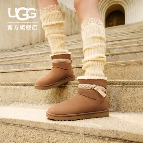 【店播专属】UGG秋季新款女士拉链款迷你短靴休闲雪地靴 1158197商品大图