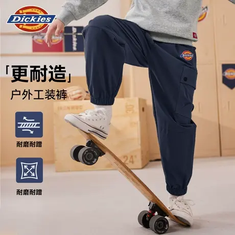 Dickies童装男童裤子男孩户外工装裤儿童2025新款秋季运动长裤薄A图片
