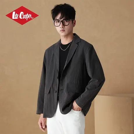 Lee Cooper西装外套男秋季2025新款高级感抗皱宽松通勤休闲西服男图片