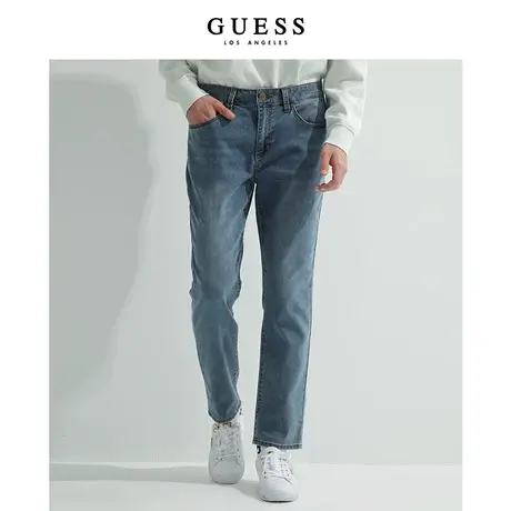 GUESS男士基础款潮流直筒牛仔裤MM2D8074K图片