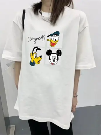 夏天设计感短袖可爱t恤女薄荷绿上衣夏韩版小众百搭2023年新款商品大图