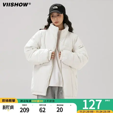 VIISHOW冬季棉袄男款美式生保暖棉衣大码加厚棉服男冬装立领外套商品大图