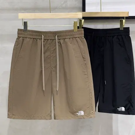 短裤男款夏季薄款松紧腰弹力运动五分裤子男休闲宽松沙滩裤男潮牌商品大图