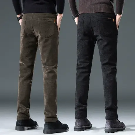 秋冬季中年爸爸装商务正装西裤2024年新款男士高端小直筒休闲裤子商品大图