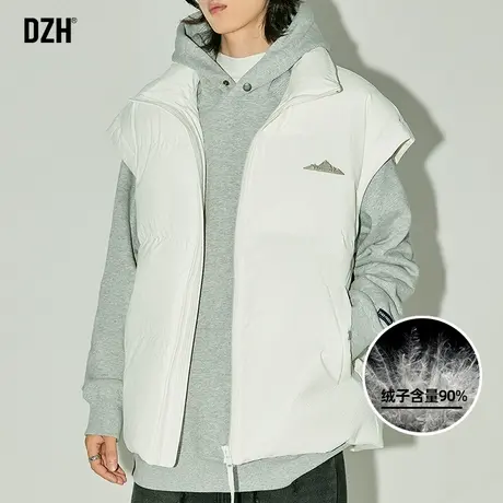 青少年加厚外穿羽绒马甲男冬季袖子可拆卸羽绒服2024年新款情侣装图片