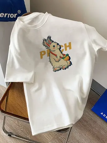 仿棉正肩短袖t恤2023新款夏季小众设计感漂亮时尚女装洋气上衣服图片