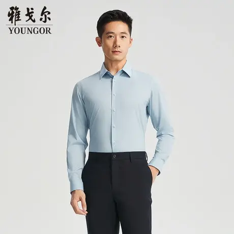 【商场同款】雅戈尔男士长袖衬衫春秋新款官方商务休闲长袖衬衫男图片