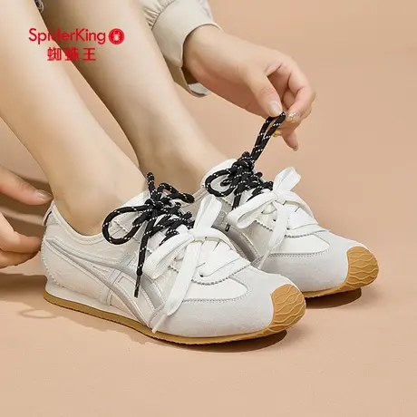 蜘蛛王女鞋2025新款春秋季轻便百搭拼色德训鞋慢跑鞋女运动休闲鞋商品大图