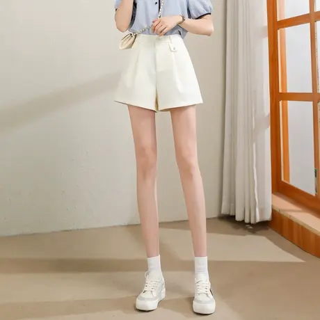 时尚气质百搭短裤女士2023年夏季新款显高休闲风减龄裤子商品大图