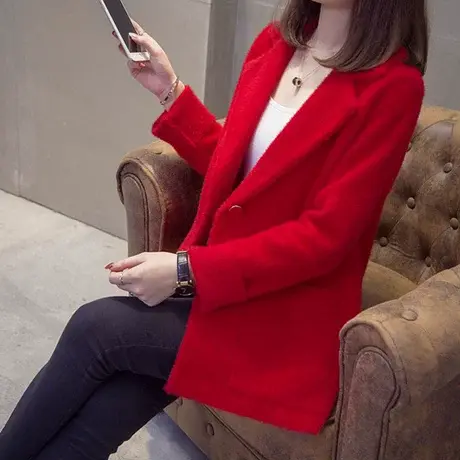 水貂绒毛衣外套女早秋装2022年新款爆款针织开衫女秋冬百搭上衣图片