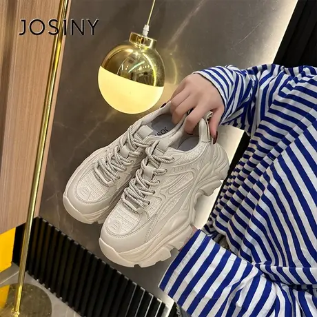 卓诗尼老爹鞋女2023新款夏季小个子增高运动百搭舒适轻便运动鞋女商品大图