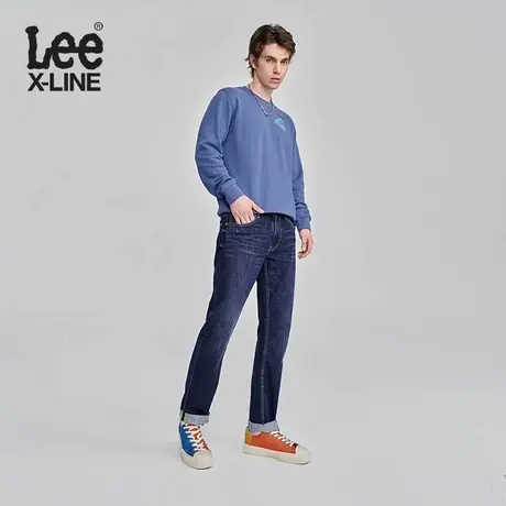 LeeXLINE23早秋新品726中腰直脚深蓝色男牛仔裤LMB1007263QJ-573图片
