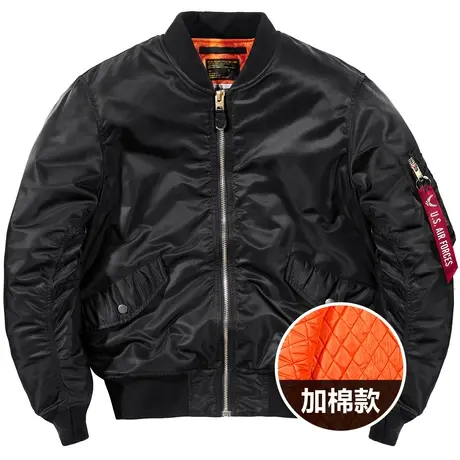 VIP冬装ma1飞行员夹克男加厚大码棒球服冬季棉衣工装外套男装潮牌商品大图