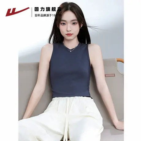 回力纯色吊带背心女春夏季外穿2025新款美式短款内搭无袖上衣Z3图片