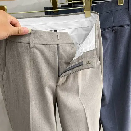高端小西裤男夏季薄款长裤子韩版潮流九分裤男士休闲裤春秋季新款商品大图