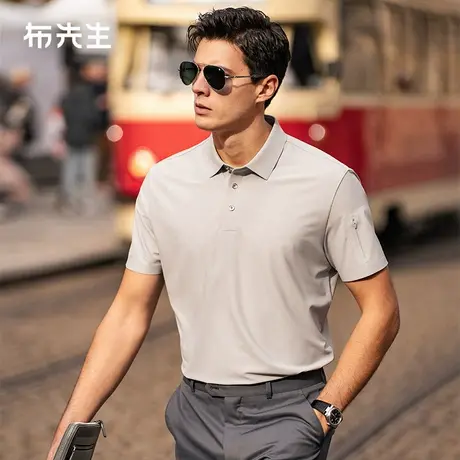 MrBu布先生翻领纯色功能T男2025春夏速干排汗口袋设计短袖AT16037商品大图